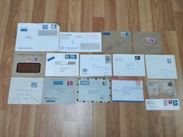 LOT X 15 SWEDEN CIRCULATED COVERS FRAGMENTS AND STATIONERY MANY CANCEL AND DATE - Collections