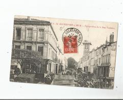 ROCHEFORT SUR MER 24 PERSPECTIVE DE LA RUE TOUTAIRE 1908 (MARCHE ET ANIMATION) - Rochefort