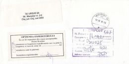 6475FM-  PRIORITY MAIL COVER, COMPANY HEADER, 2001, ROMANIA - Covers & Documents