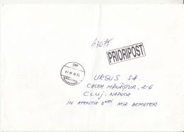 6478FM- PRIORITY MAIL COVER, 2001, ROMANIA - Brieven En Documenten