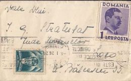 71434- AVIATION, KING CHARLES 2ND, STAMPS ON LILIPUT COVER, 1936, ROMANIA - Lettres & Documents