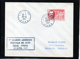 -Lille Paris - 1ere.liaison De Nuit - 1960-.... Covers & Documents