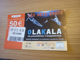 Ola Kala Les Arts Sauts Ballet Used Greece Greek Ticket - Concert Tickets