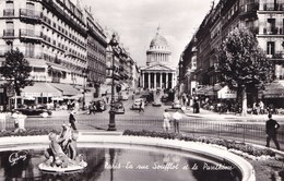 PARIS LA RUE SOUFFLOT ET LE PANTHEON/CAFE TABAC (dil370) - Panthéon