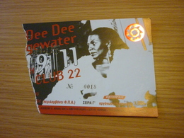 Dee Dee Bridgewater Music Concert Used Greece Greek Ticket - Tickets De Concerts