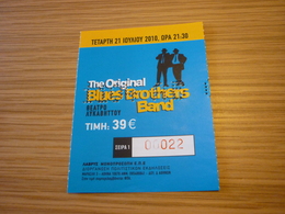 The Original Blues Brothers Band Music Concert Used Greece Greek Ticket - Konzertkarten