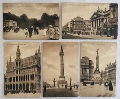 BRUXELLES - LOT DE 5 CARTES POSTALES ANCIENNES - Lots, Séries, Collections