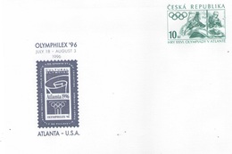 Czech Republic 1996 -  Olympic Games In Atlanta, Special Cover, Olymphilex,MNH - Kanu