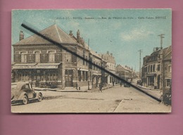 CPA Abîmée  - Roisel   -(Somme) - Rue De L'Hôtel De Ville - Café Tabac Deprez - Roisel