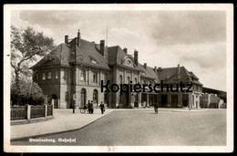 ALTE POSTKARTE BAHNHOF ORANIENBURG 1942 Radfahrer Station Gare Ansichtskarte Postcard Cpa AK - Oranienburg