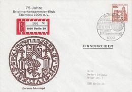 B PU 80/2  75 Jahre Briefmarken-Klub Spandau 1904 E.V., Berlin 20 - Einschreiben - Sobres Privados - Usados