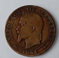 5 CENTIMES - 1861 A - NAPOLEON III EMPEREUR - Tête Laurée - - 5 Centimes