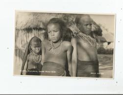 FULANIS  (PEULS) 2411 KANO PROVINCE (NIGERIA) CARTE PHOTO AVEC FILLETTES - Nigeria