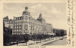 SUISSE,SWITZERLAND,SVIZZERA,HELVETIA,SWISS,SCHWEIZ ,LUCERNE,LUZERN EN 1911,TIMBRE,PALACE-HOTEL, BANC PUBLIC - Lucerne