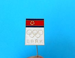 NORTH KOREA NOC ( Pyongyang - DPR ) Old Pin Badge * Olympic Games Jeux Olympiques Olympia Olympiade Olimpiadi Olimpici - Uniformes Recordatorios & Misc