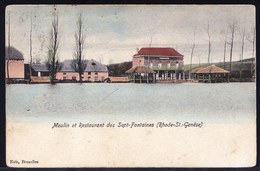 IN KLEUR ! ** RHODE-SAINT-GENESE" - Sept Fontaines - Vue Sur Le Restaurant, La Ferme Et Le Moulin -  Nels SINT GENESIUS - St-Genesius-Rode