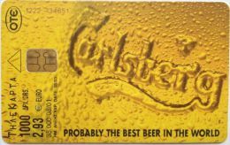 GREECE - X1187 - Beer Carlsberg - Alimentation