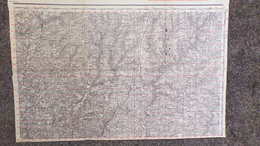 24- RARE CARTE 1909- VILLARS-THIVIERS-SAINT SULPICE EXCIDEUIL-SARRAZAC-JUMILHAC-CHALEIX-SAINT PARDOUX-QUINSAC-VAUNAC- - Mapas Topográficas