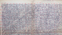 24- RARE CARTE 1909- PERIGUEUX-TRELISSAC-BASSILLAC-CUBJAC-BROUCHAUD-SAVIGNAC-EXCIDEUIL-NEGRONDES-AGONAC-CORNILLE-SARLIAC - Cartes Topographiques