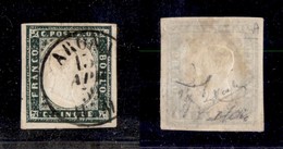 0068 ANTICHI STATI - SARDEGNA - 1857 - 5 Cent (13Ab) - Ottimi Margini - Oliva + Raybaudi (1.400) - Other & Unclassified