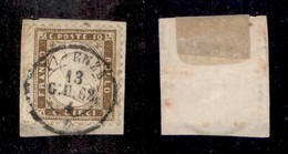 0124 REGNO - 1862 - 10 Cent (1e) Bordo Foglio - Molto Bello (1.100) - Autres & Non Classés