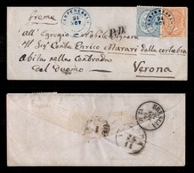 0132 REGNO - Carpenedolo (azzurro-Pti.13) - De La Rue (L17+L18) - Bustina Per Verona Del 24.11.64 - Molto Bella - Cert.  - Other & Unclassified