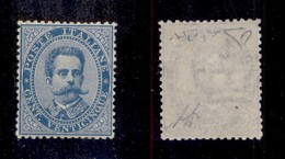 0144 REGNO - 1879 - 25 Cent Umberto (40) - Gomma Integra - Centratura Eccezionale - Molto Bello E Raro - Diena + Cert. R - Autres & Non Classés