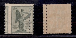 0179 REGNO - 1921 - Vittoria - 5 Cent (119ia) Con Doppio Pettine A Destra - Gomma Integra (750) - Sonstige & Ohne Zuordnung