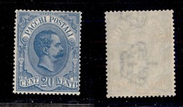 0235 REGNO - 1886 - 20 Cent (2-Pacchi Postali) - Gomma Integra (600+) - Sonstige & Ohne Zuordnung