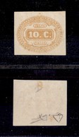 0243 REGNO - 1863 - 10 Cent (1-Segnatasse) - Cert. Diena (2.500) - Other & Unclassified