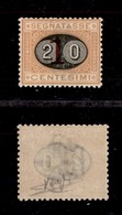 0248 REGNO - 1890 - 20 Cent Su 1 (18-Segnatasse) - Gomma Originale - Molto Ben Centrato - Raybaudi - Autres & Non Classés