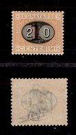 0248 REGNO - 1890 - 20 Cent Su 1 (18-Segnatasse) - Gomma Originale - Molto Ben Centrato - Raybaudi - Altri & Non Classificati