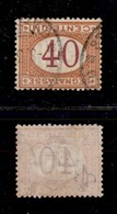 0255 REGNO - 1890 - Cifre Capovolte - 40 Cent (24a-Segnatasse) Usato (800) - Other & Unclassified