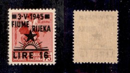 0329 OCCUPAZIONI - FIUME/OCCUPAZIONE JUGOSLAVIA - 1945 - Senza Filigrana - 16 Lire Su 75 Cent (21) - Gomma Integra - Cer - Andere & Zonder Classificatie