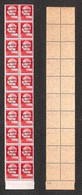 0352 EMISSIONI LOCALI - TERAMO - 1944 - 20 Cent (2) - Blocco Verticale Di 20 Con Gli Errori G (pos.14) H (pos.25) I (pos - Sonstige & Ohne Zuordnung