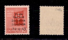 0366 EMISSIONI LOCALI - IMPERIA - 1945 - Non Emesso - 20 Cent (22) - Gomma Integra - Cert. Colla (1.500) - Sonstige & Ohne Zuordnung