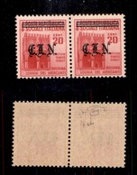 0388 EMISSIONI CLN - TORINO - 1945 - 20 Cent (Errani 4d+4) - Doppio Punto Dopo C In Coppia Col Normale - Gomma Integra - - Sonstige & Ohne Zuordnung