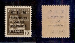 0406 EMISSIONI CLN - VALLE BORMIDA - 1945 - Non Emesso - 10 Cent (8) Gomma Integra - Cert. Raybaudi (2.250) - Altri & Non Classificati