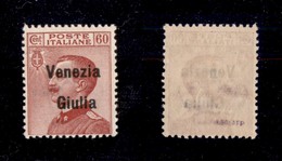 0448 OCCUPAZIONI - VENEZIA GIULIA - 1918 - 60 Cent (28) - Gomma Integra (600) - Other & Unclassified
