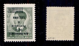 0471 OCCUPAZIONI - LUBIANA - 1941 - 1 Din (44a) Con Soprasrampa Capovolta - Gomma Integra - Bolaffi (975) - Other & Unclassified