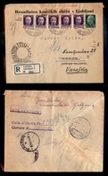 0473 OCCUPAZIONI - LUBIANA - Raccomandata Per Zagabria Del 16.12.42 Con Affrancatura Multipla Di Regno (248+251 Cinque) - Other & Unclassified