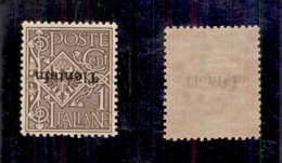 0510 UFFICI POSTALI ALL’ESTERO - TIENTSIN - 1917 - 1 Cent (4a) Con Soprastampa Capovolta - Invisibile Traccia Di Linguel - Altri & Non Classificati