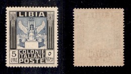 0578 COLONIE ITALIANE - LIBIA - 1940 - 5 Lire (163) - Gomma Integra - Ottima Centratura - Molto Bello (1.600) - Autres & Non Classés