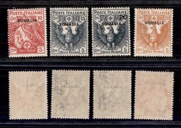 0595 COLONIE ITALIANE - SOMALIA - 1916 - Croce Rossa (19/22) - Serie Completa - Gomma Integra (850) - Autres & Non Classés
