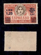 0613 COLONIE ITALIANE - SOMALIA - 1940 - 1,25 Lire Su 30 Cent (8-Espressi) - Gomma Integra - Diena (1.375) - Other & Unclassified