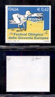 0644 REPUBBLICA - 2005 - Azzurro + Giallo - 0,62 Euro Festival Olimpico (2831-Specializzato 2480Ab) Bicolore - Gomma Int - Andere & Zonder Classificatie