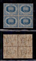 0656 SAN MARINO - 1899 - 25 Cent (30) In Quartina - Ottimamente Centrati - Gomma Integra (480+) - Altri & Non Classificati