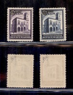 0665 SAN MARINO - 1934 - Palazzetto (184/185) - Serie Completa - Gomma Integra - Cert. Biondi (500) - Autres & Non Classés