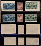 0667 SAN MARINO - 1945 - Palazzo Del Governo (278A/278F) - Serie Dentellata + Serie Non Dentellata - 6 Valori Con Gomma  - Autres & Non Classés