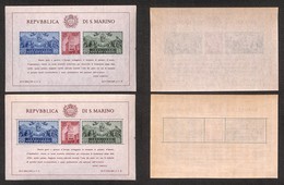 0674 SAN MARINO - 1945 - Palazzo Del Governo (6/7-Foglietti) - Dentellato + Non Dentellato - Gomma Integra (325) - Autres & Non Classés